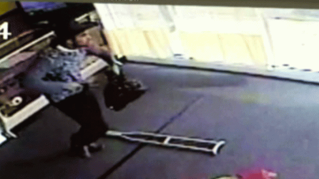Police in Pennsauken are trying to catch a pawn shop bandit considered armed and dangerous. He's wearing a cowboy hat and carrying a crutch.