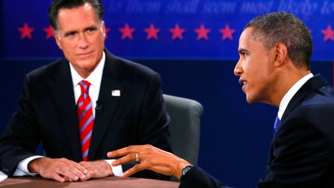 President Barack Obama sharply challenged former Gov. Mitt Romney on foreign policy in their final campaign debate Monday night, saying, 