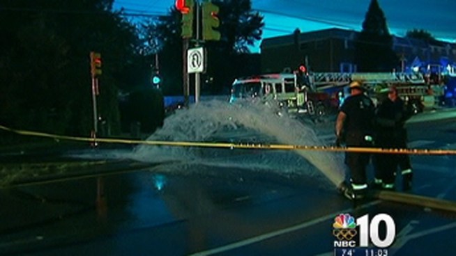 Police say multiple manholes were set on fire after someone poured gasoline down a sewer drain.  NBC10's Monique Braxton reports.