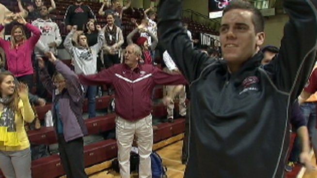 St. Joseph's University students, with some help from Vince Papale, refused to stop flapping like their hawk mascot on Thursday until they set a Guinness World Record for the longest simultaneous group flap. NBC10's Vai Sikahema shares the story.