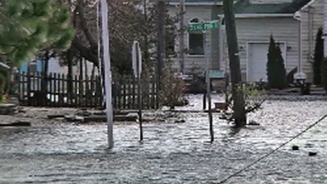 Parts of the Jersey Shore, like Brick Township, that got slammed by Sandy were hit by more flooding after Wednesday's winter storm. NBC10's Ted Greenberg reports.