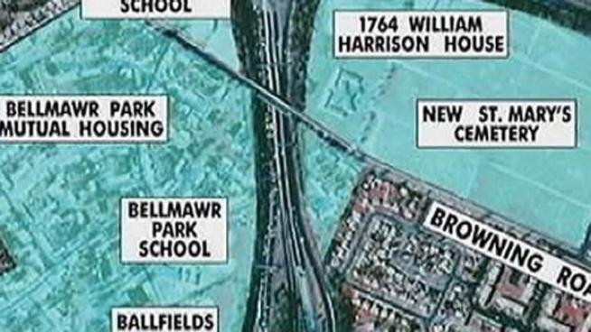 The New St. Mary's Mausoleum in Bellmawr N.J. will be bordering a new roadway if construction goes as planned. Families are worried about the noise that will come from the highway. 