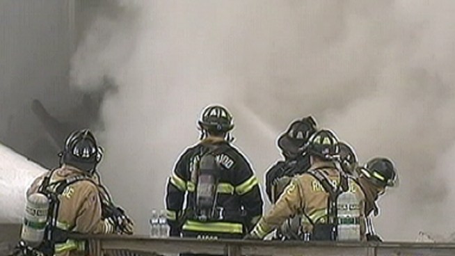 A fire broke out at the B&E Marina in West Wildwood N.J. on Monday. No people were hurt. The building will likely be demolished.