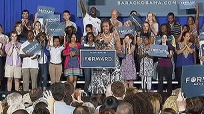 Michelle Obama campaigned in Montgomery County on Friday. Female supporters are crucial for both Romney and Obama in swing states like Pennsylvania. NBC10's Monique Braxton spoke to some female Obama supporters who talked rights and policies.