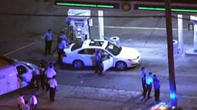 Philadelphia Police Officer Jose Roman was hit by a bullet Tuesday night in North Philadelphia. Investigators say the bullet ricocheted and hit his bullet proof vest in his lower back. Officer Roman was released from the hospital Wednesday afternoon. NBC10's Marisa Brahney reports.