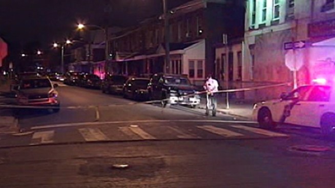 Philadelphia Police fired several shots at an armed robbery suspect in Frankford.  The suspect, who was hit in the arm, was treated and released from the hospital into police custody.