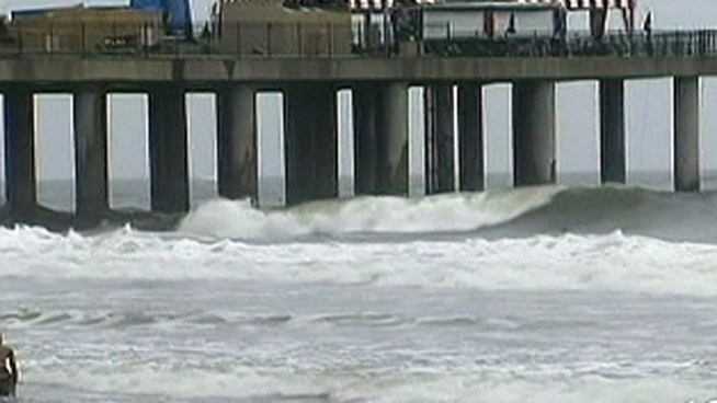 Atlantic City closed it's beaches to swimmers on Tuesday because of strong rip currents and monster waves. NBC10's Cyndey Long reports.