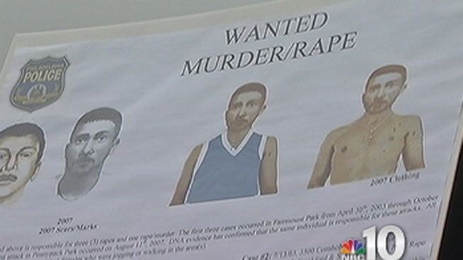 Members of the Philadelphia Special Victims Unit handed out flyers and spoke to members of the public in Fairmount Park Saturday as part of their latest attempt to catch a serial rapist. The day marked the ninth anniversary of his attack. NBC 10's Christine Madella reports.