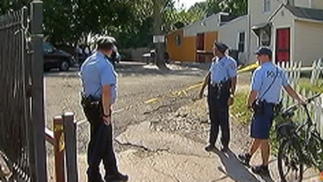 A man was shot and killed in the West Oak Lane section of the city on Tuesday afternoon. Police say they are searching for three men that fled from the scene. NBC10's Claudia Rivero reports.