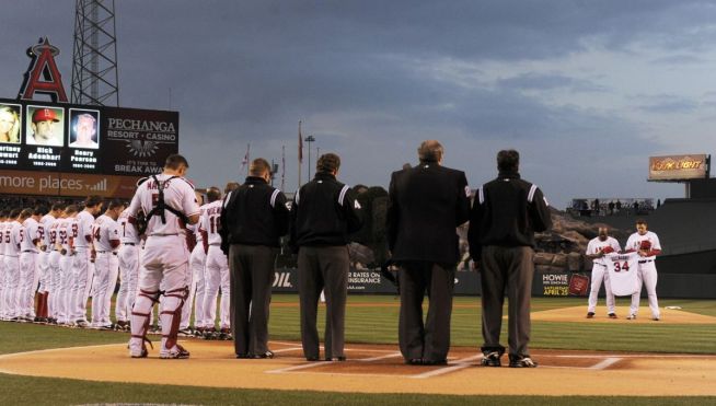 Adenhart Honored at Angels Pre-game Ceremony 