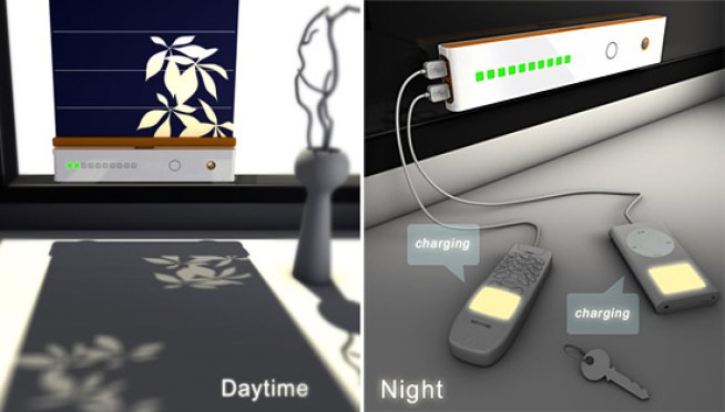 Solar Blinds Charge Gadgets