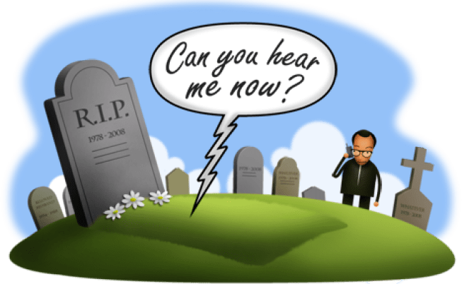 Bury me with my cell phone