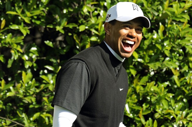 Tiger Laughs Off Taunts by Drunk Fans