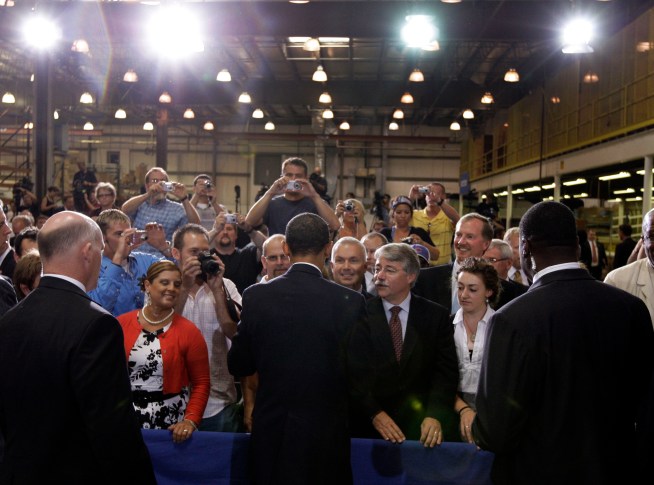 Obama Touts Stimulus in Hard Hit Town
