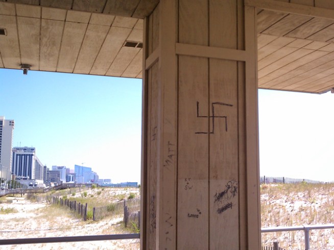 Swastikas, Racial Slurs on Boardwalk Pavilion