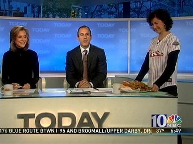 Philly Cheesesteaks are delivered to the TODAY Show as Terry makes good on his World Series bet with Matt Lauer.