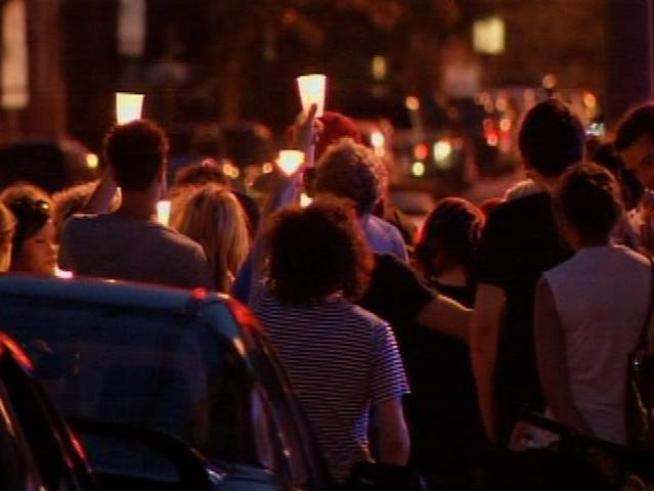 The murder of a young woman outside her apartment has shocked the up-and-coming <a title=