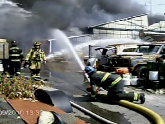 Seven people are hurt after a series of explosions at a Collingdale, Pa. propane company.