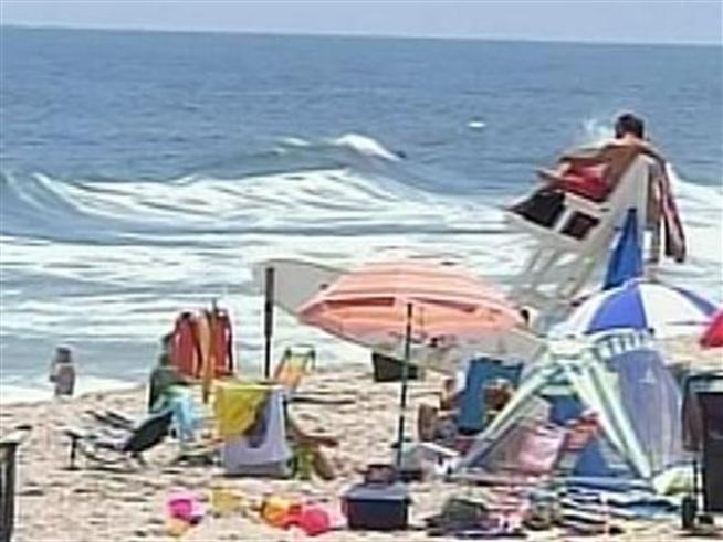 In Tom's River and Seaside Park swimmers and lifeguards are on high alert after at least two sharks were seen near the beach.