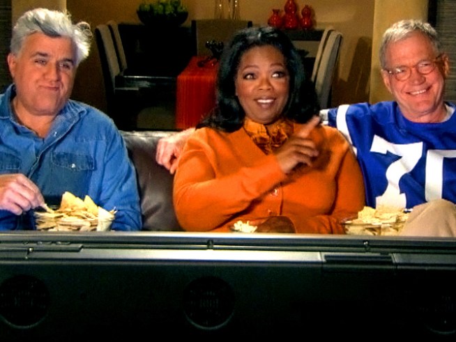 No Joke: Leno, Letterman Team Up for Secret Super Bowl Ad