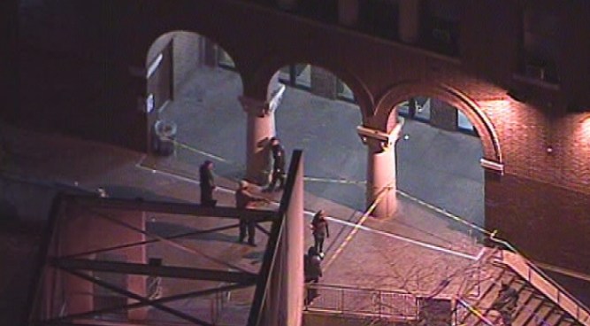Two SEPTA police officers shot a man who was swinging a knife in a crowded 69th Street Terminal in Upper Darby, Pa., police said. The man was arrested. NBC10's Rosemary Connors talked to police and travelers who described a chaotic scene.