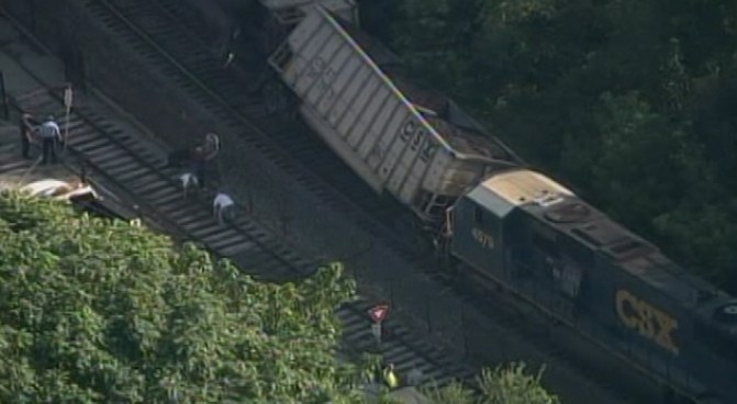 A University of Delaware student is killed when a trail derails in Ellicott City, MD.  Rose Mayr, a nursing student, was scheduled to start classes next week.  Denise Nakano reports.