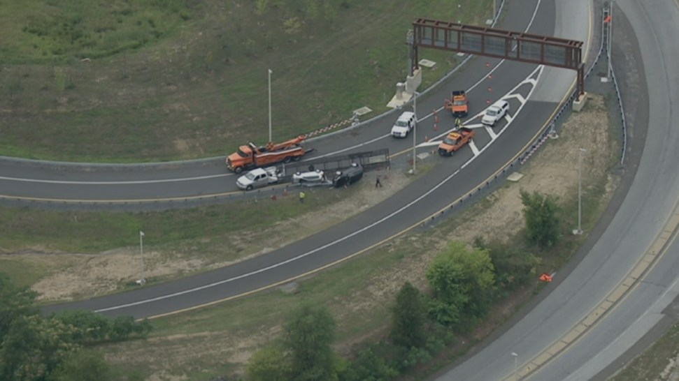 Car Carrier Overturns on NJ Turnpike NBC 10 Philadelphia