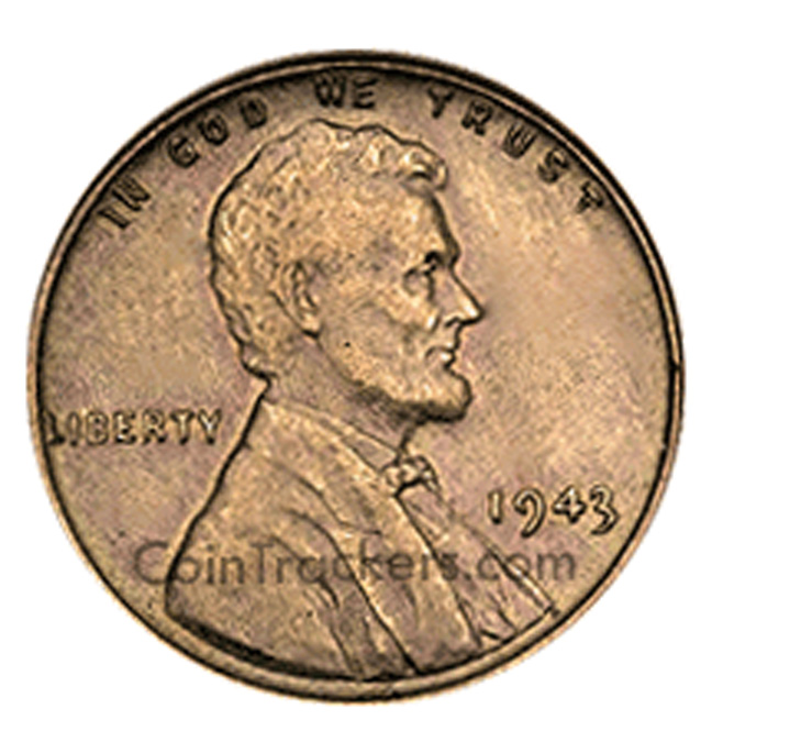 1943 Copper Wheat Penny-valor-de-pennies-estadounidenses-como-identificarlos