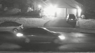 Surveillance image of a car