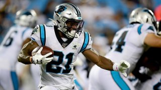 Picture of Elijah Holyfield in a Panthers uniform