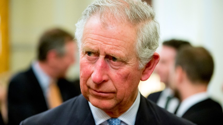In this file photo, Britain’s Prince Charles speaks with guests at a reception for he and his wife Camilla, the Duchess of Cornwall at the British Ambassador's residence on Tuesday, March 17, 2015 in Washington.
