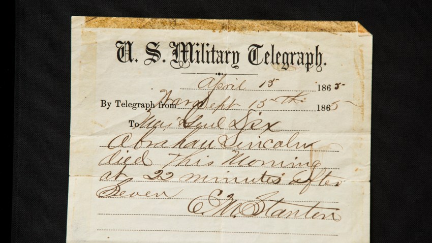 Lincoln Is Dead Telegram
