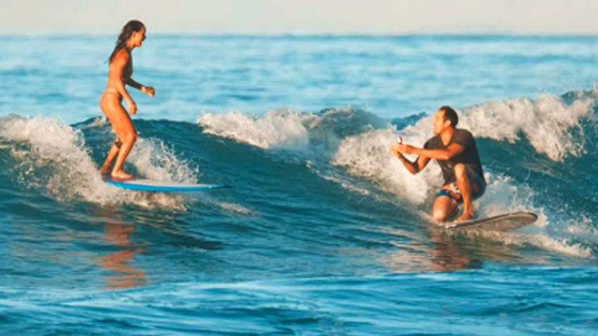 ODD Surfing Marriage Proposal