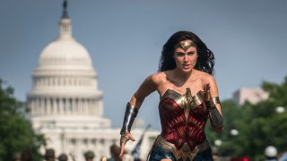 This image released by Warner Bros. Pictures shows Gal Gadot as Wonder Woman in a scene from “Wonder Woman 1984."