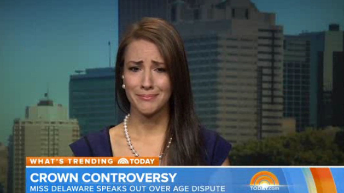 Miss Delaware Breaks Down In Tears On Today Show After Stripped Of