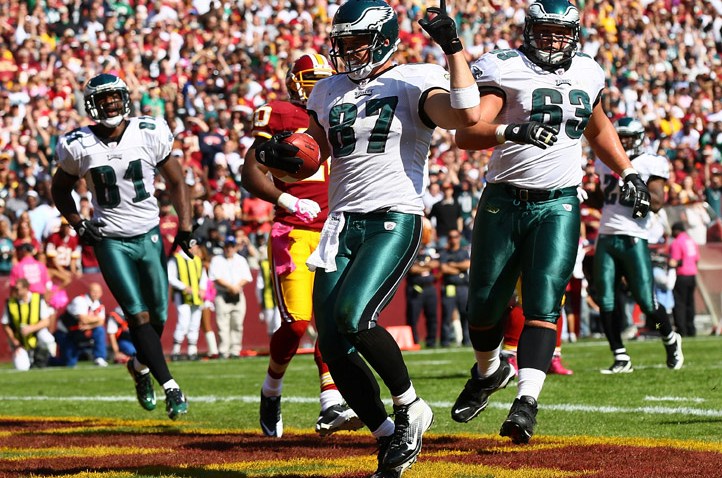Brent Celek TD Vs Skins