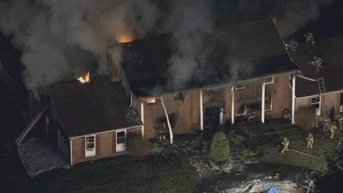 Firefighters Battle House Fire on Burnt House Hill Road in Plumstead Township NBC10 Philadelphia