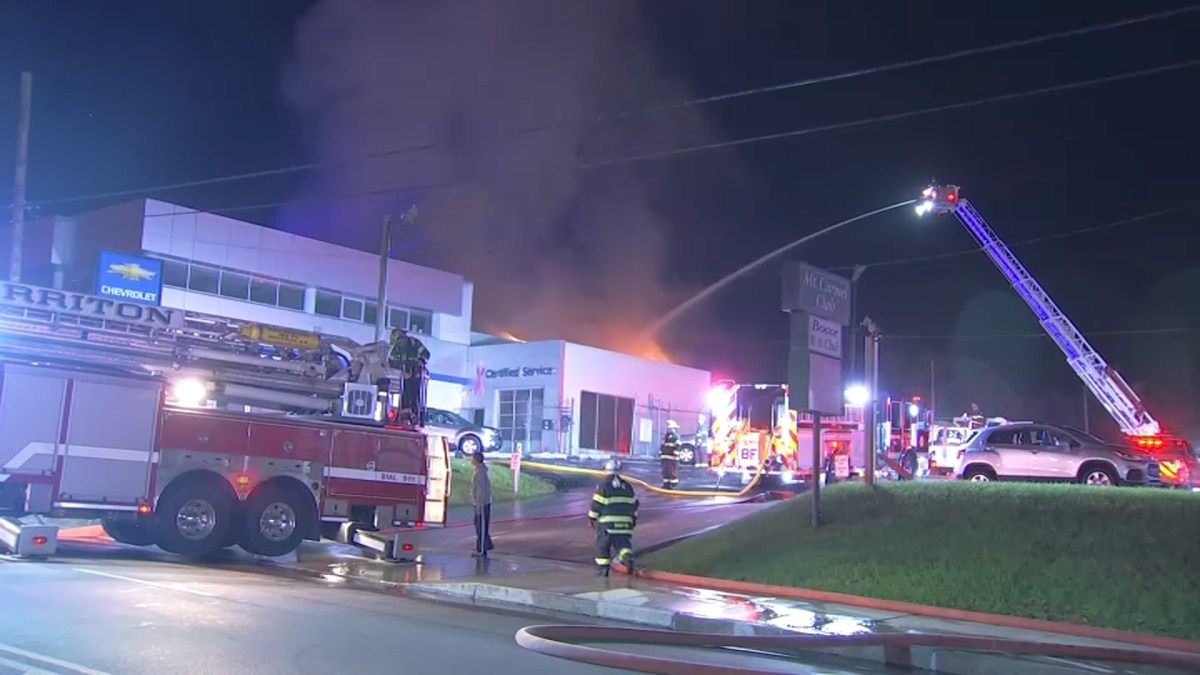 Fire Rages at Montgomery County Car Dealership NBC10 Philadelphia