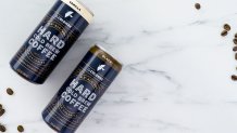 La Colombe Hard Cold Brew Coffee in Vanilla and Black flavors.
