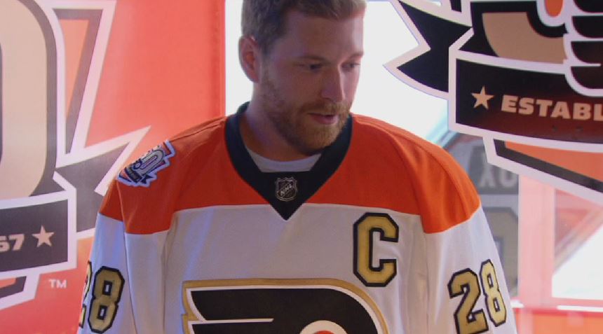 flyers gold jersey