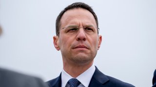 Pennsylvania Attorney General Josh Shapiro attends a news conference near the White House, Monday, Feb. 26, 2018 in Washington.