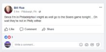 FB Pittsburgh to Philly status 2