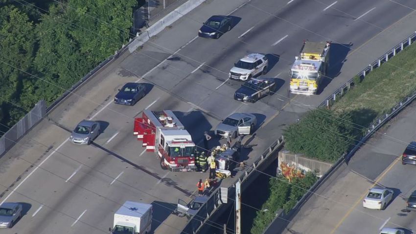 Crews Rescue Person From Flipped SUV on I-95 – NBC10 Philadelphia