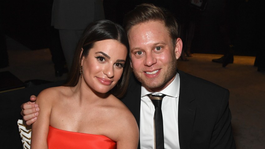 Lea Michele (L) and Zandy Reich