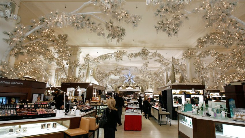 This Nov. 24, 2008, file photo shows interior shots of Saks Fifth Avenue at the launch of the Holiday Season with the 5th Annual Snowflake Spectacular at Saks Fifth Avenue in New York City.