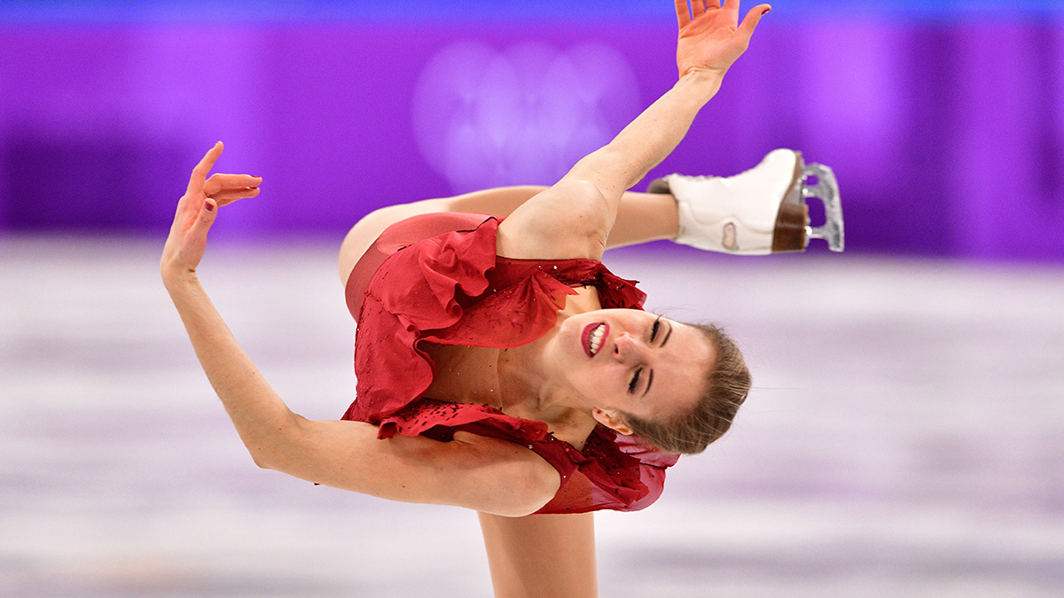 French figure skater suffers nip slip at Olympics, finishes like a pro