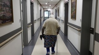 A file photo of a resident in a nursing home.