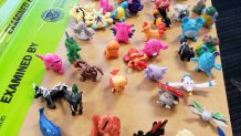 large amount of fake Pokemon action figures