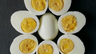 Hard-boiled eggs