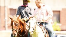 Idris Elba on Horse HughE Dillon